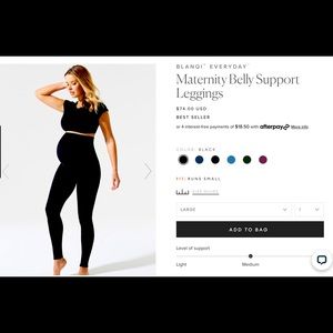 Brand New!! BLANQI Everyday maternity leggings